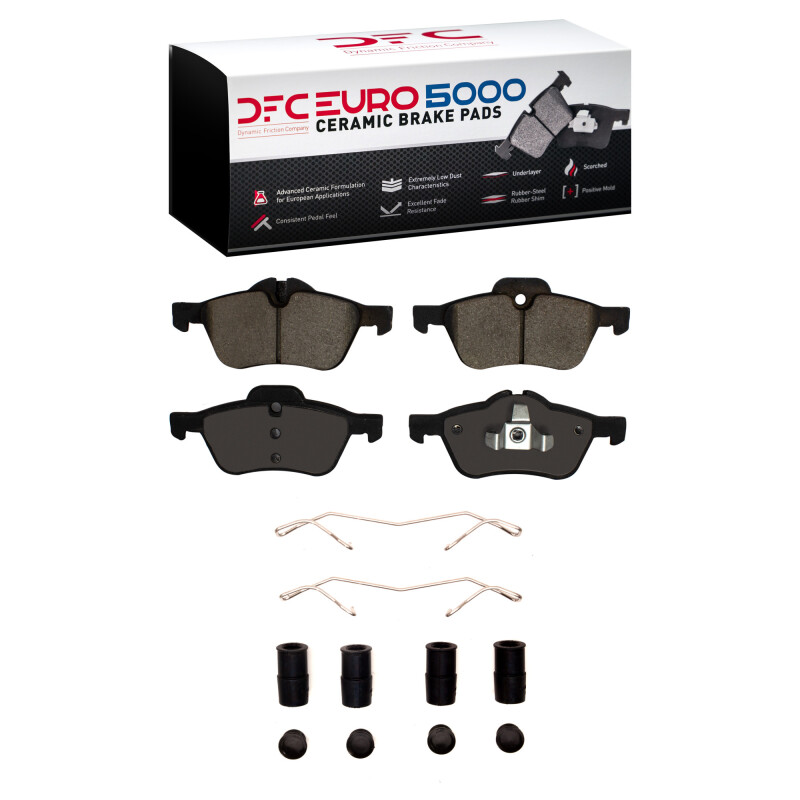 DFC 02-08 Mini Cooper (Excl Clubman) Front Euro 5000 Ceramic Brake Pads and Hardware Kit