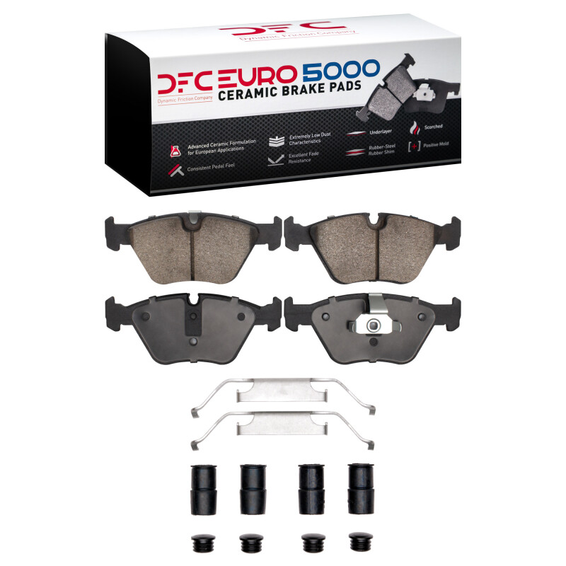 DFC 01-10 BMW 330i Front Euro 5000 Ceramic Brake Pads and Hardware Kit