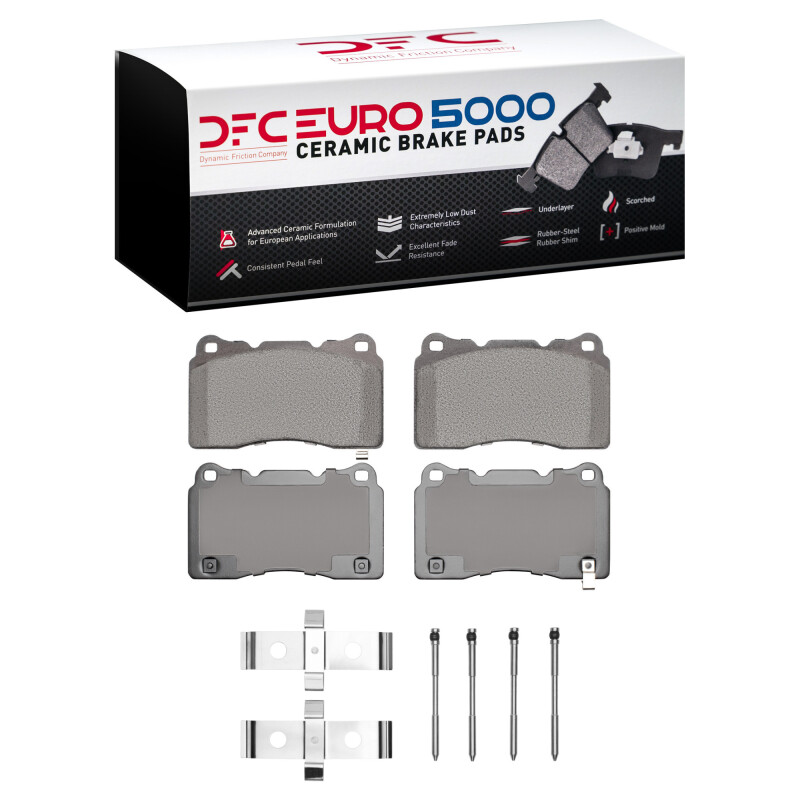 DFC 05-06 Ford GT Front Euro 5000 Ceramic Brake Pads and Hardware Kit