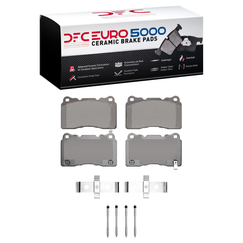 DFC 03-15 Mitsubishi Lancer Front Euro 5000 Ceramic Brake Pads and Hardware Kit