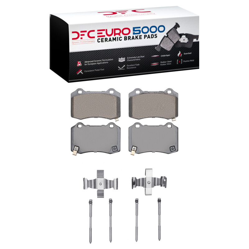 DFC 18-25 Dodge Durango Rear Euro 5000 Ceramic Brake Pads and Hardware Kit