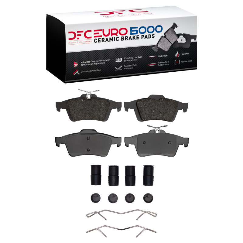 DFC 03-23 Cadillac BLS (Mexico) Rear Euro 5000 Ceramic Brake Pads and Hardware Kit