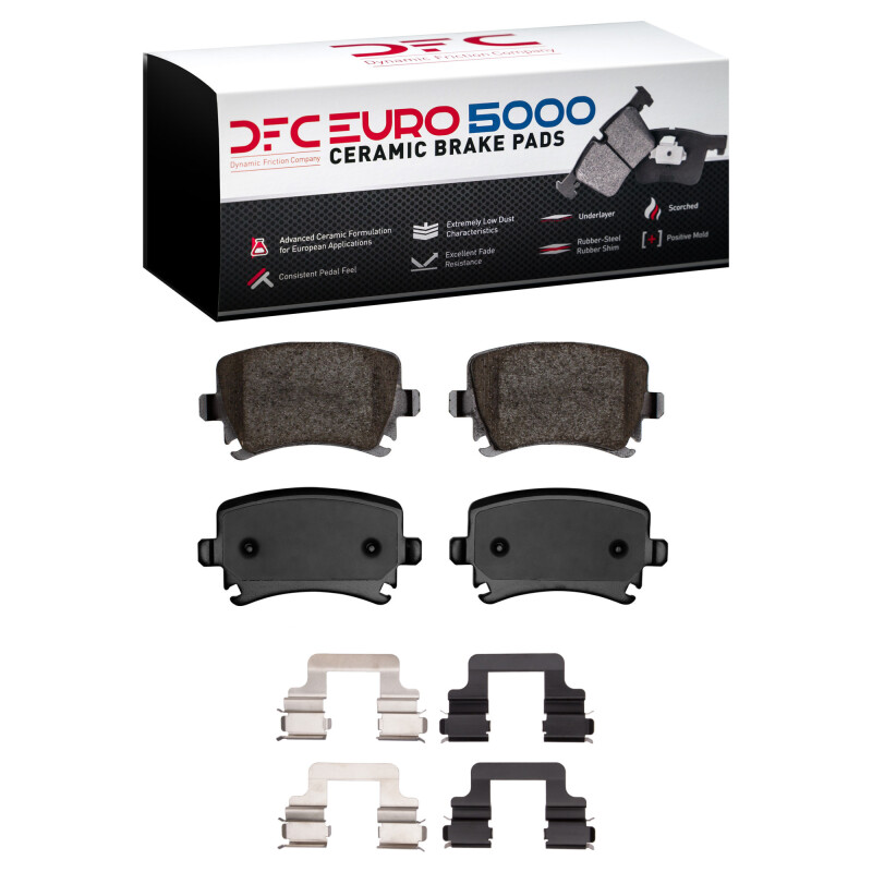 DFC 06-21 Audi TT Quattro Rear Euro 5000 Ceramic Brake Pads and Hardware Kit