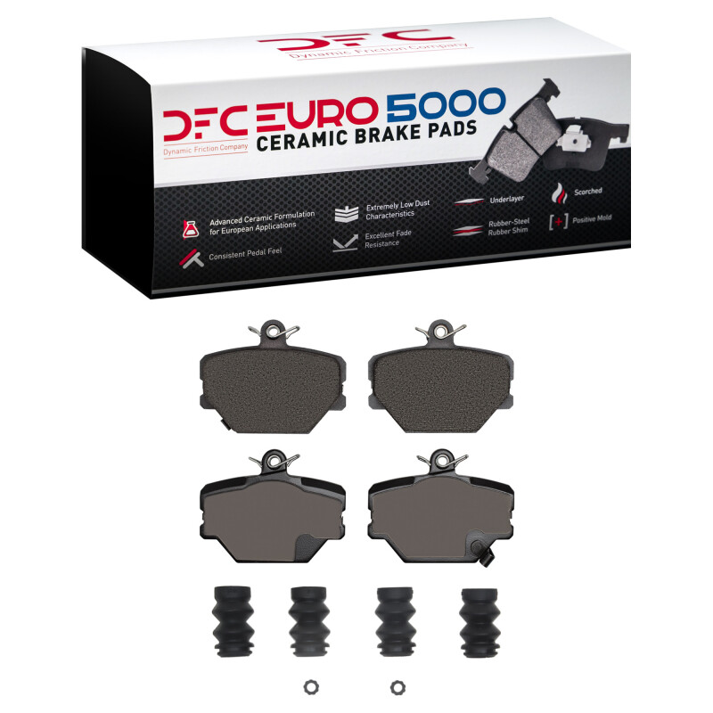 DFC 05-16 Smart Fortwo Front Euro 5000 Ceramic Brake Pads and Hardware Kit