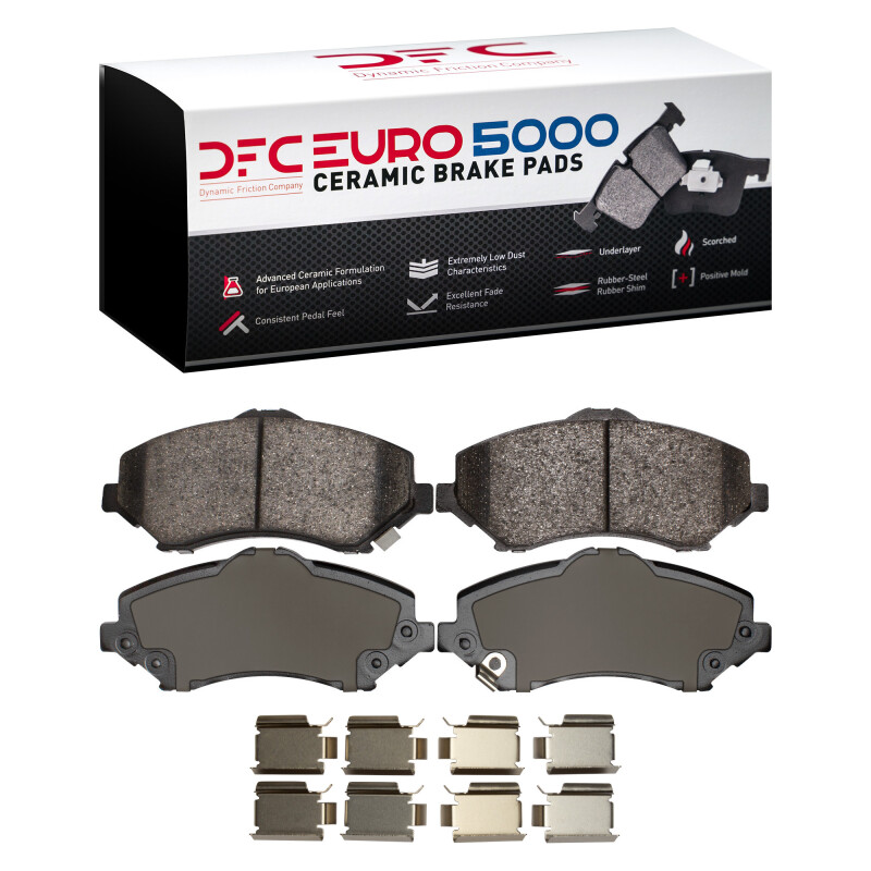 DFC 07-18 Chrysler Town & Country Front Euro 5000 Ceramic Brake Pads and Hardware Kit