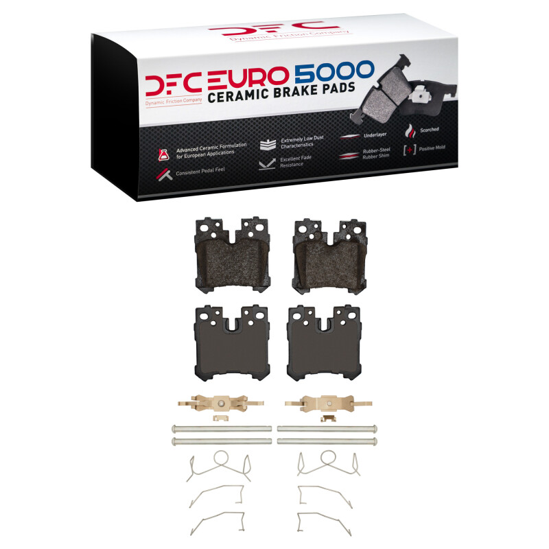 DFC 07-25 Lexus LS500h Rear Euro 5000 Ceramic Brake Pads and Hardware Kit