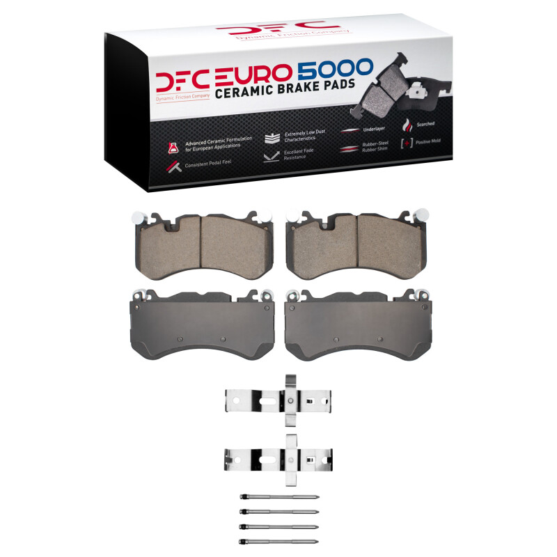 DFC 07-25 Audi RS7 Front Euro 5000 Ceramic Brake Pads and Hardware Kit