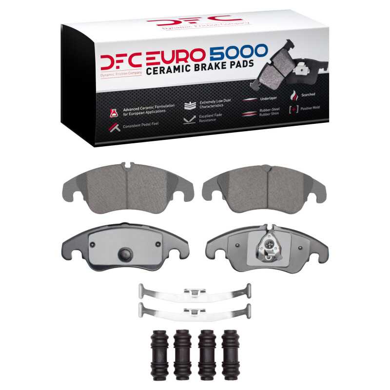 DFC 09-17 Audi A6 Quattro Front Euro 5000 Ceramic Brake Pads and Hardware Kit