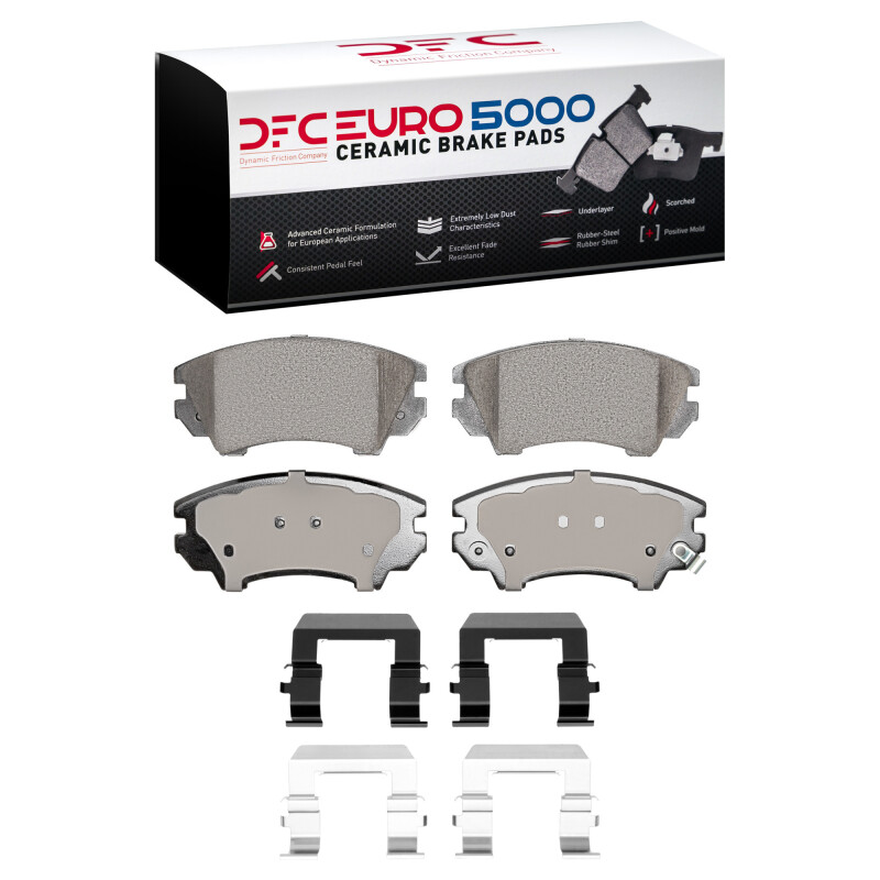 DFC 10-17 Chevrolet Camaro Front Euro 5000 Ceramic Brake Pads and Hardware Kit