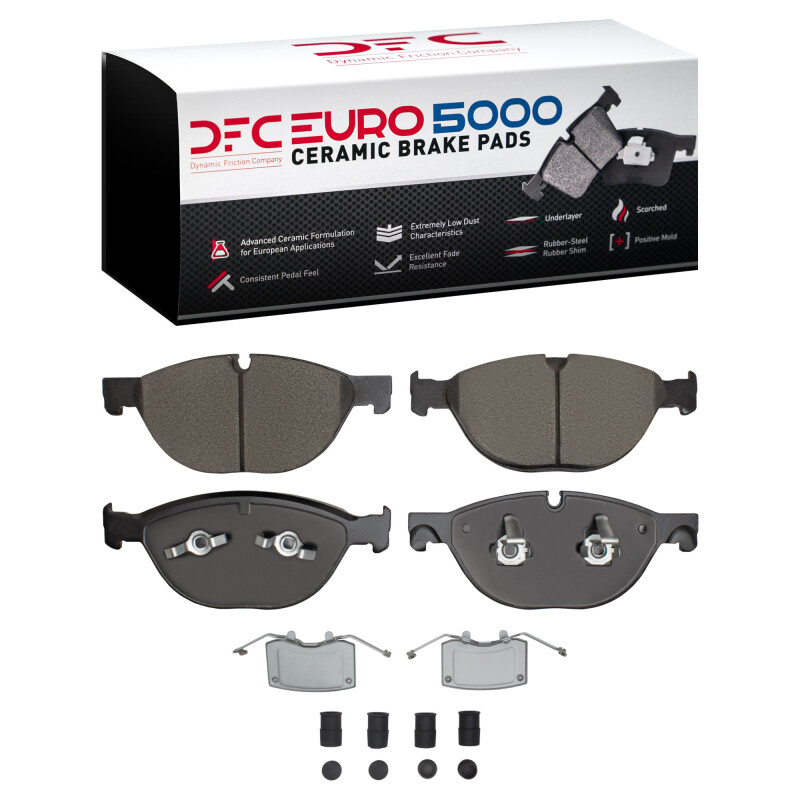 DFC 10-24 Jaguar XFR-S Front Euro 5000 Ceramic Brake Pads and Hardware Kit
