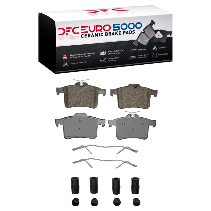 DFC 10-19 Jaguar XKR-S Rear Euro 5000 Ceramic Brake Pads and Hardware Kit