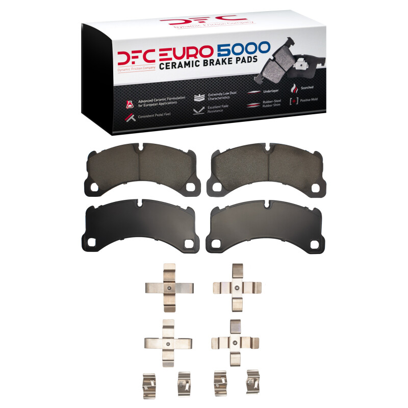 DFC 11-23 Porsche Macan Front Euro 5000 Ceramic Brake Pads and Hardware Kit