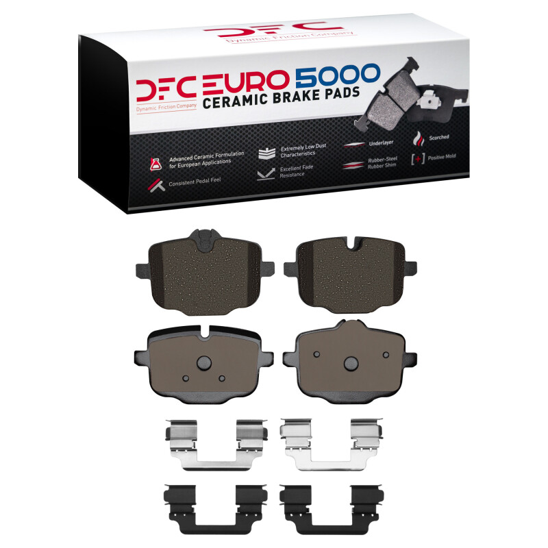 DFC 11-19 BMW 650i xDrive Rear Euro 5000 Ceramic Brake Pads and Hardware Kit