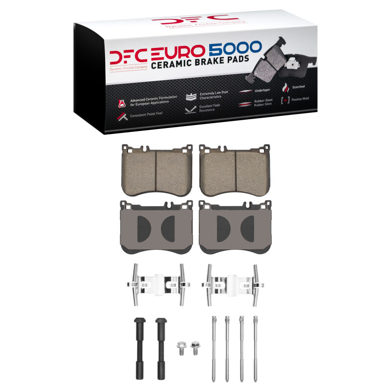 DFC 13-23 Mercedes-Benz S550 Front Euro 5000 Ceramic Brake Pads and Hardware Kit