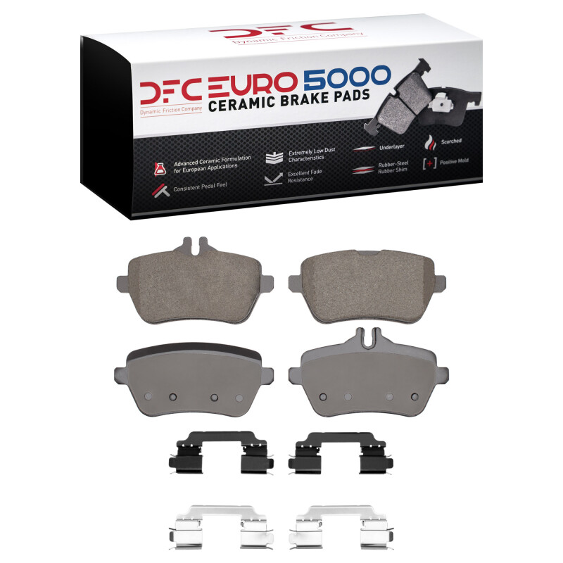 DFC 13-21 Mercedes-Benz S550E Rear Euro 5000 Ceramic Brake Pads and Hardware Kit