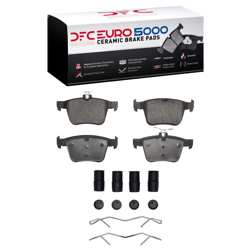 DFC 13-23 Audi S3 (Mexico) Rear Euro 5000 Ceramic Brake Pads and Hardware Kit