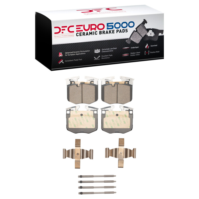 DFC 16-25 BMW 640I xDrive GRAN TURISMO Front Euro 5000 Ceramic Brake Pads and Hardware Kit
