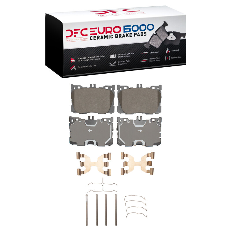 DFC 16-23 Mercedes-Benz GLC43 AMG Front Euro 5000 Ceramic Brake Pads and Hardware Kit
