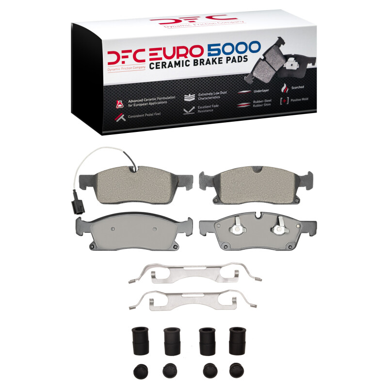 DFC 17-23 Maserati Levante Front Euro 5000 Ceramic Brake Pads and Hardware Kit