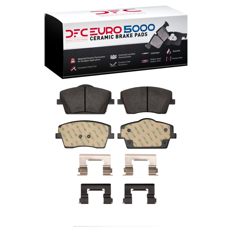 DFC 19-24 Volvo XC40 Front Euro 5000 Ceramic Brake Pads and Hardware Kit