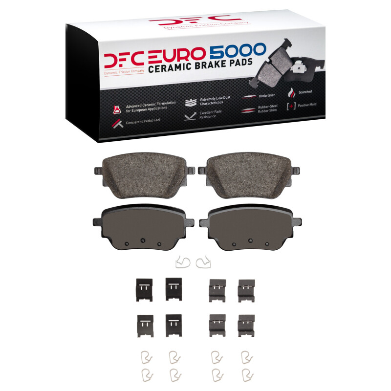 DFC 19-26 Mercedes-Benz A200 (Mexico) Rear Euro 5000 Ceramic Brake Pads and Hardware Kit