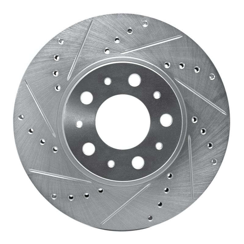 DFC 95-04 Volvo C70/850/V70/S70/S90/960/V90 Front Left Drilled & Slotted Silver Brake Rotor