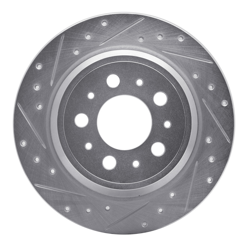 DFC 99-09 Volvo S60/S80/V70/XC70 Rear Left Drilled & Slotted Silver Brake Rotor