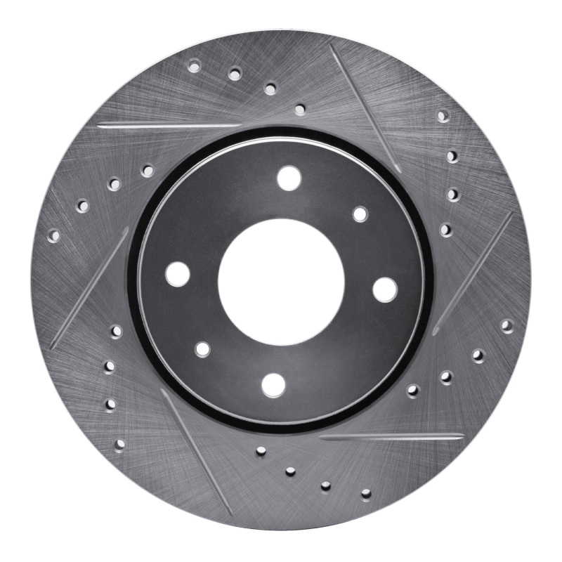 DFC 00-04 Volvo V40/S40 Front Right Drilled & Slotted Silver Brake Rotor
