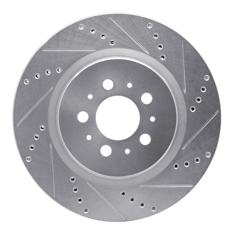 DFC 04-07 Volvo S60/V70 Rear Right Drilled & Slotted Silver Brake Rotor
