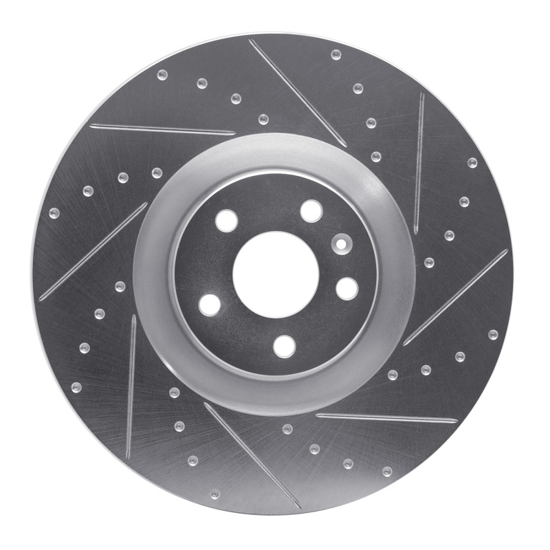 DFC 16-26 Volvo XC90 Front Right Drilled & Slotted Silver Brake Rotor