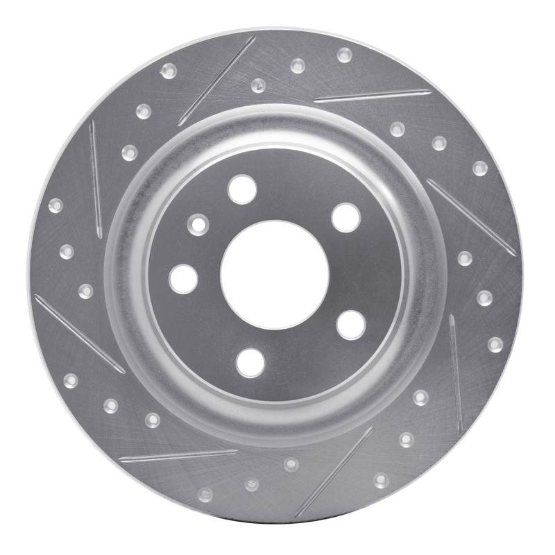 DFC 18-25 Volvo XC60/S60 Rear Left Drilled & Slotted Silver Brake Rotor