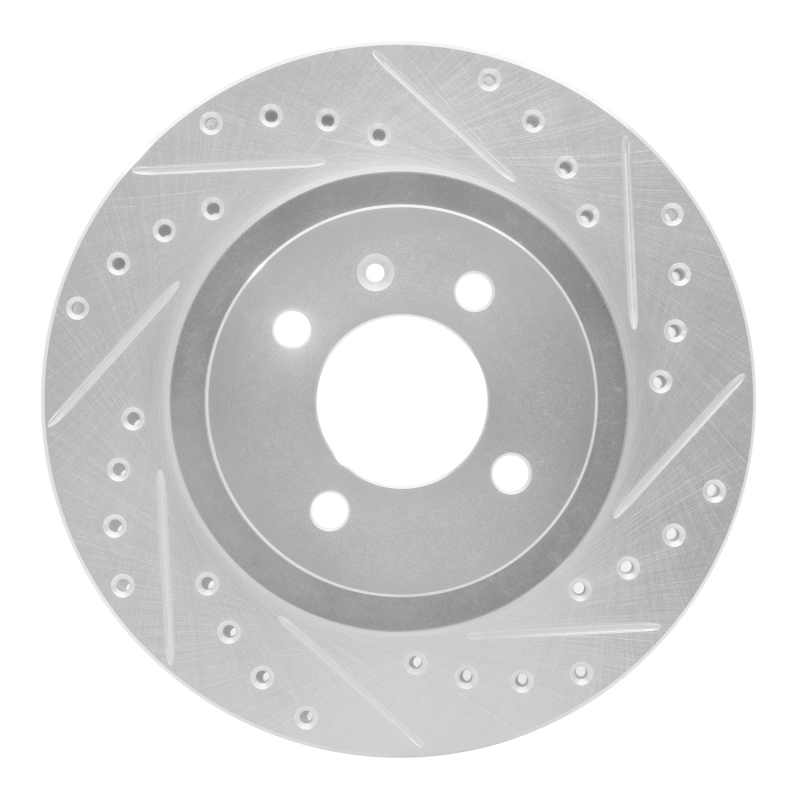 DFC 90-93 Volkswagen Passat (USA/Canada) Front Right Drilled & Slotted Silver Brake Rotor