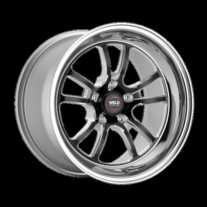 Weld S70 RT-S 15x7in / 5x120.65 BP / 4.5in. BS - Black Center - Polished Shell Wheel