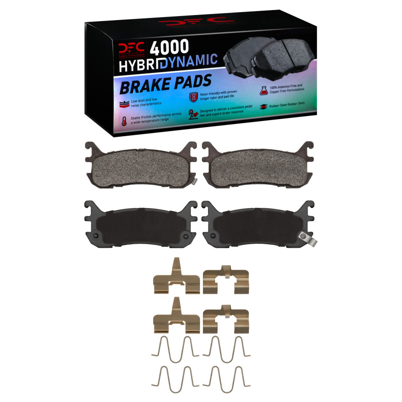 DFC 94-03 Ford Escort Rear 4000 HybriDynamic Brake Pads and Hardware Kit