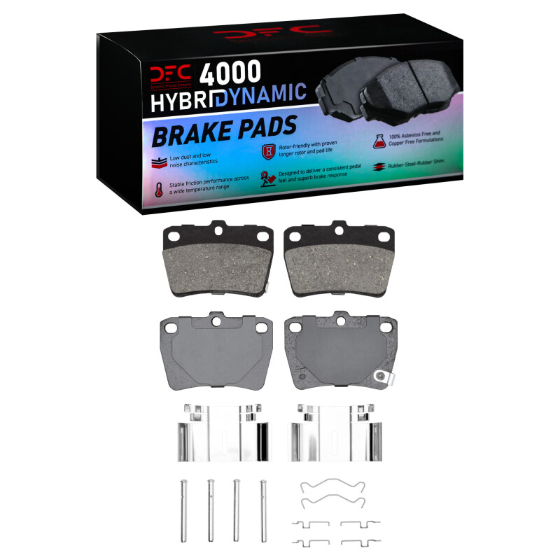 DFC 04-05 Toyota RAV4 Rear 4000 HybriDynamic Brake Pads and Hardware Kit
