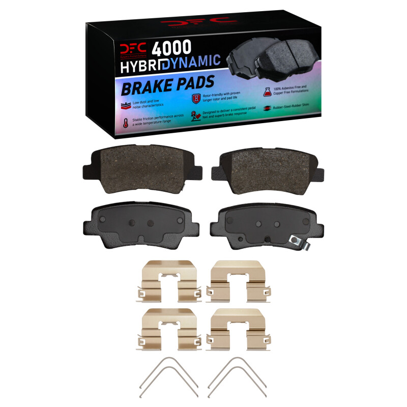 DFC 11-25 Dodge Attitude (Mexico) Rear 4000 HybriDynamic Brake Pads and Hardware Kit