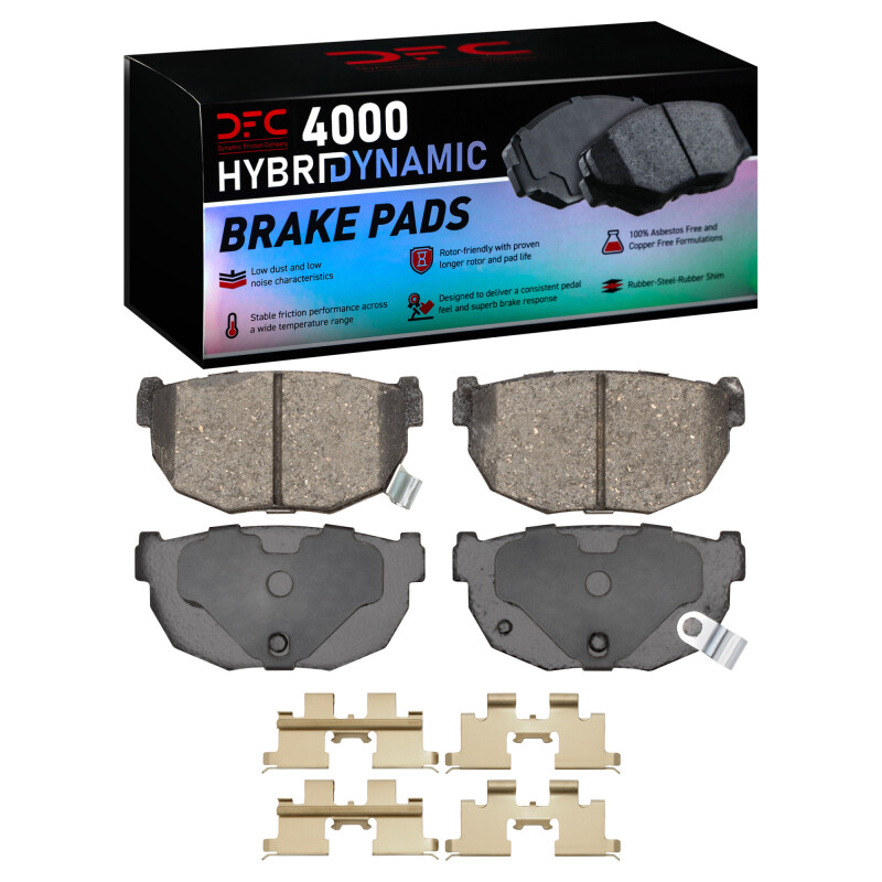 DFC 81-98 Nissan Maxima Rear 4000 HybriDynamic Brake Pads and Hardware Kit