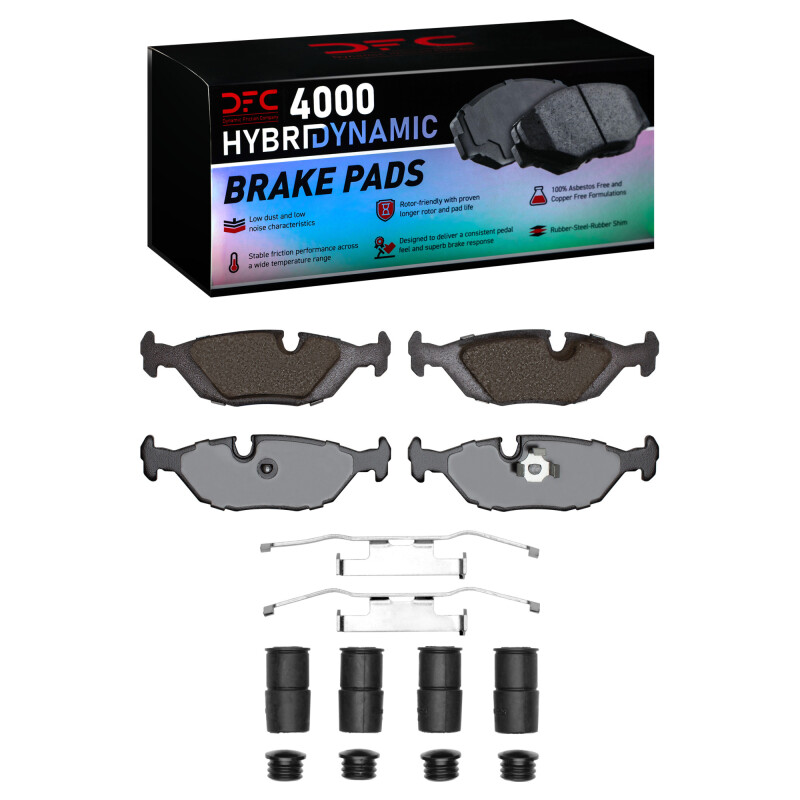 DFC 81-91 BMW L6 Rear 4000 HybriDynamic Brake Pads and Hardware Kit