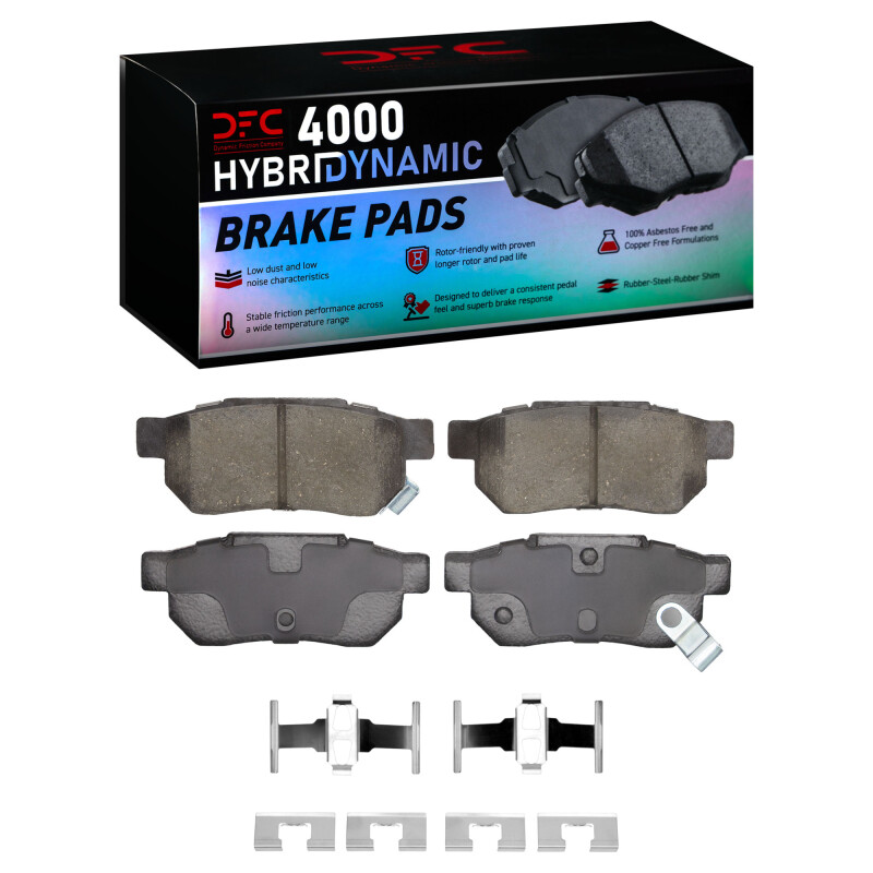 DFC 88-01 Acura INTEGRA Rear 4000 HybriDynamic Brake Pads and Hardware Kit