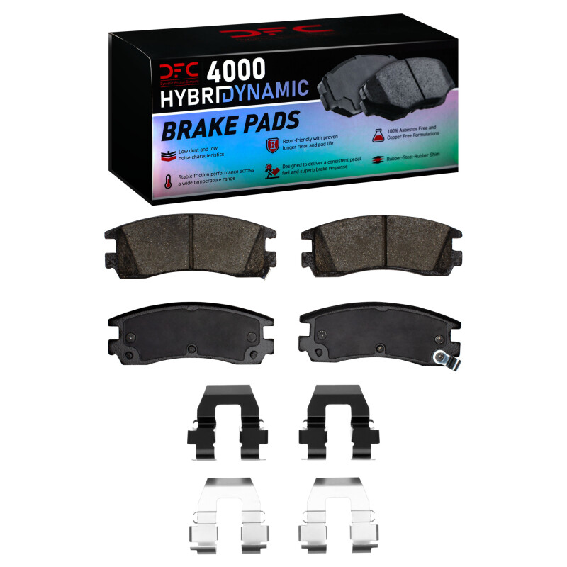 DFC 91-05 Buick Park Avenue Rear 4000 HybriDynamic Brake Pads and Hardware Kit