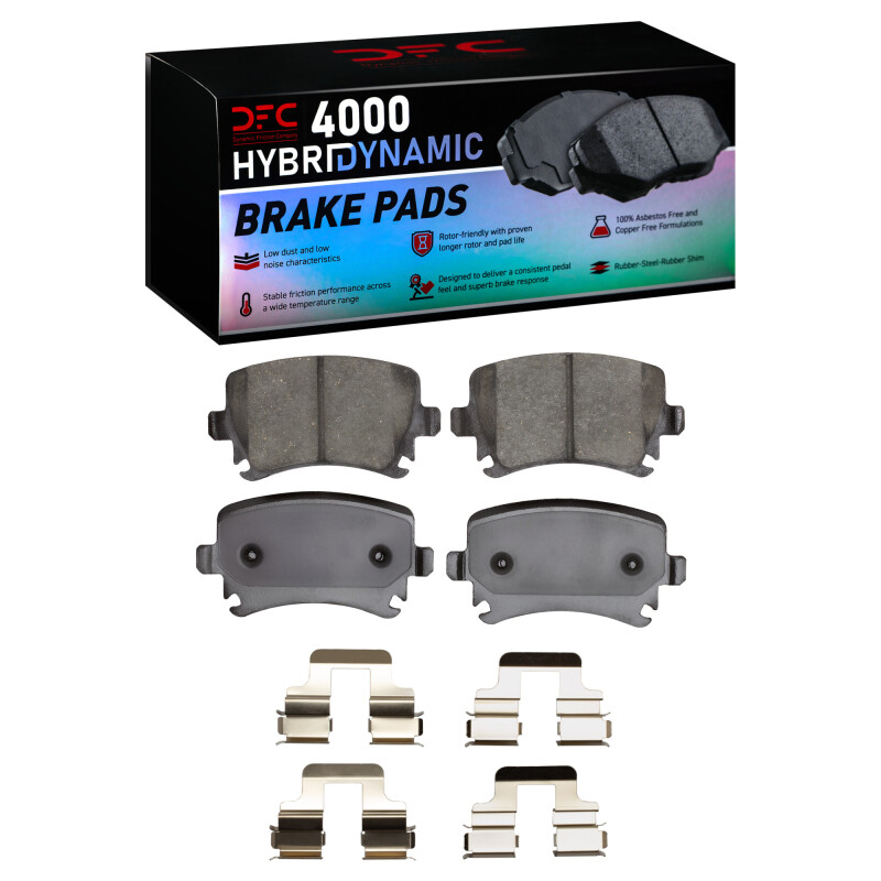 DFC 00-18 Audi A4 Quattro Rear 4000 HybriDynamic Brake Pads and Hardware Kit