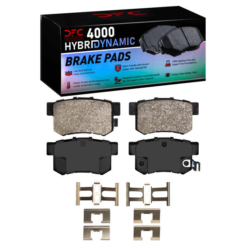 DFC 00-13 Honda S2000 Rear 4000 HybriDynamic Brake Pads and Hardware Kit
