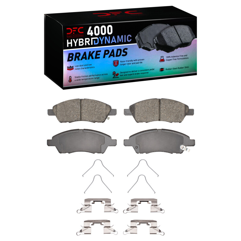 DFC 11-25 Nissan Micra (Canada) Front 4000 HybriDynamic Brake Pads and Hardware Kit