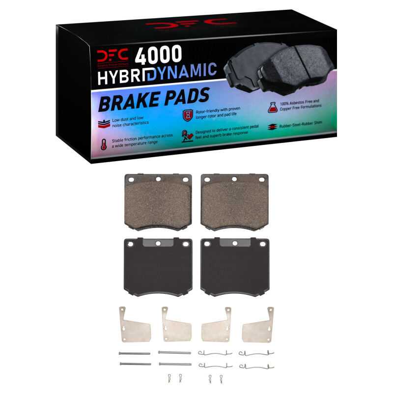 DFC 70-77 Mercury Capri Front 4000 HybriDynamic Brake Pads and Hardware Kit