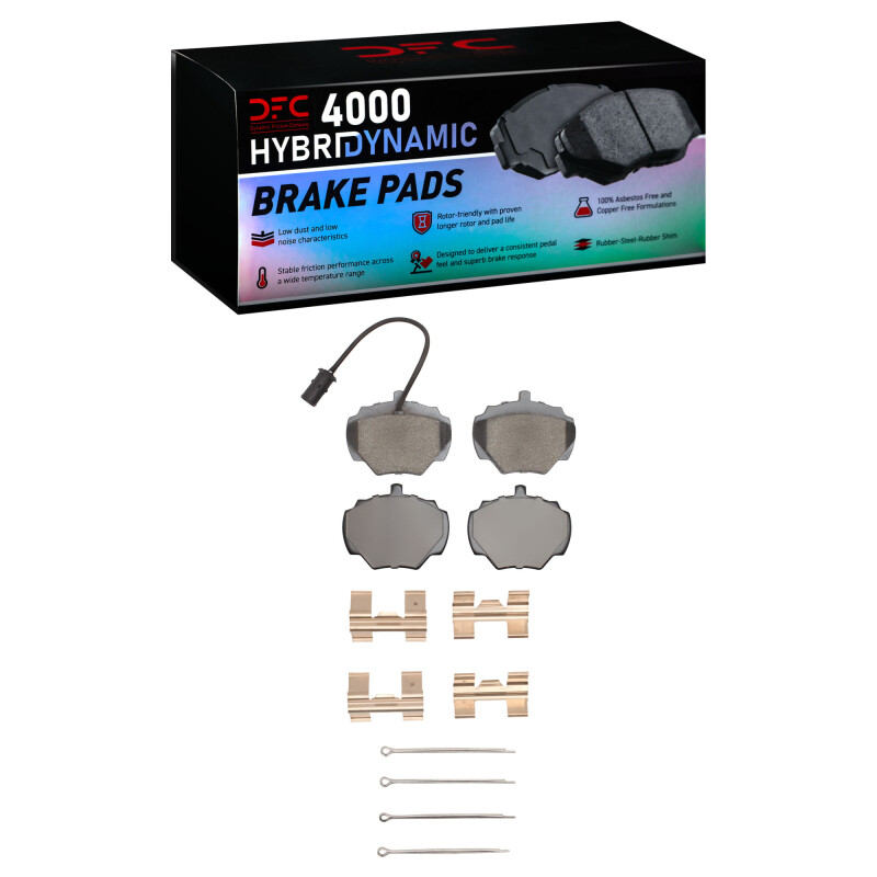 DFC 87-95 Land Rover Range Rover Rear 4000 HybriDynamic Brake Pads and Hardware Kit