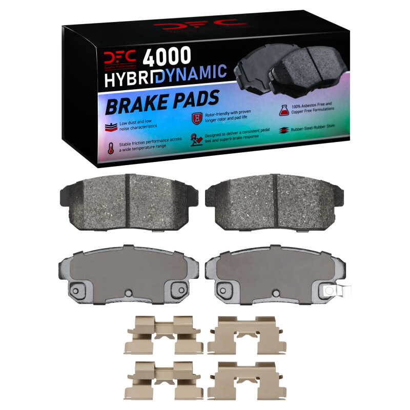 DFC 00-06 Infiniti G20 Rear 4000 HybriDynamic Brake Pads and Hardware Kit