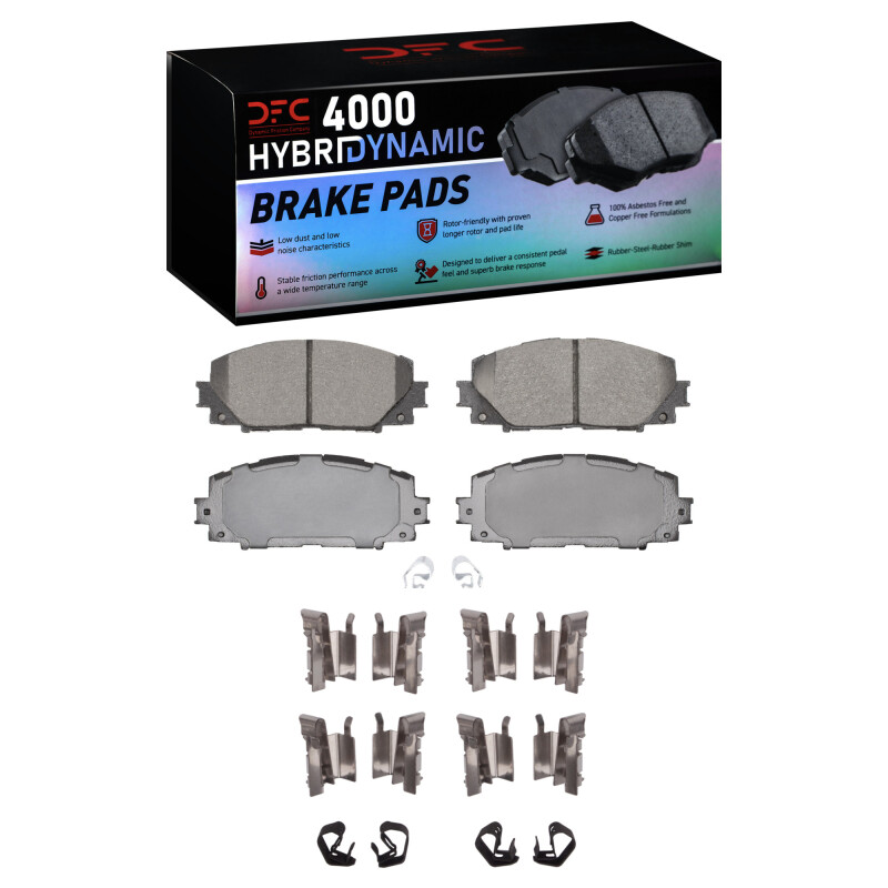 DFC 10-22 Lexus CT200H Front 4000 HybriDynamic Brake Pads and Hardware Kit