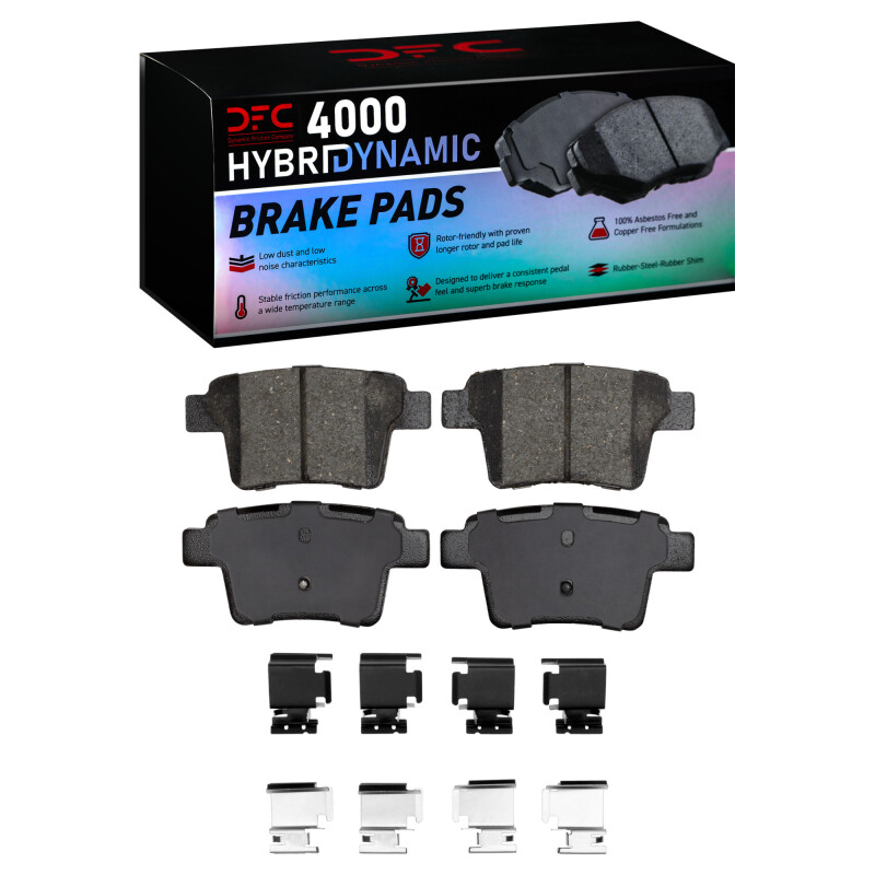 DFC 05-09 Ford Taurus X Rear 4000 HybriDynamic Brake Pads and Hardware Kit