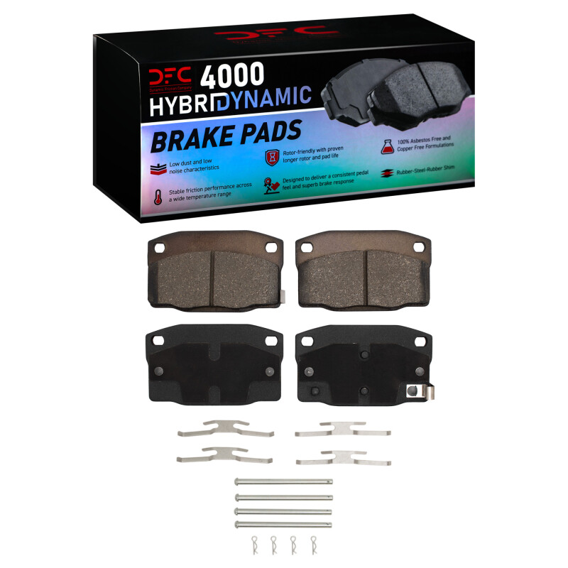 DFC 88-93 Pontiac LeMans Front 4000 HybriDynamic Brake Pads and Hardware Kit