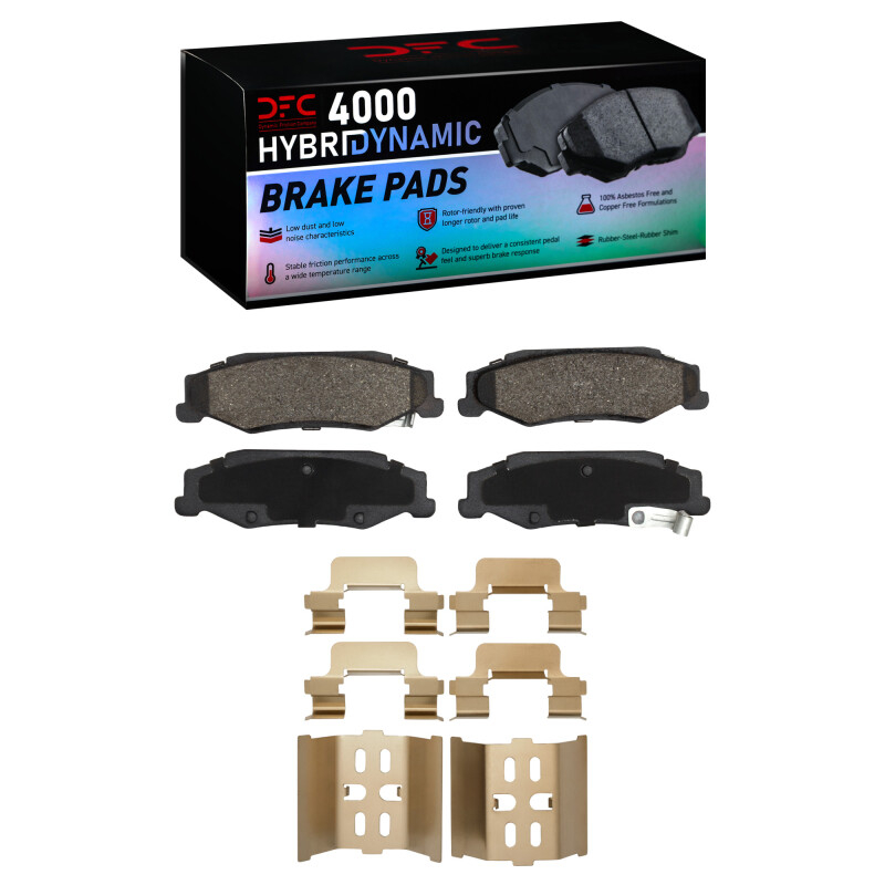 DFC 97-13 Cadillac XLR Rear 4000 HybriDynamic Brake Pads and Hardware Kit